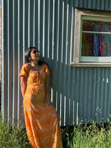 Garden Party Dress - Desert Marigold