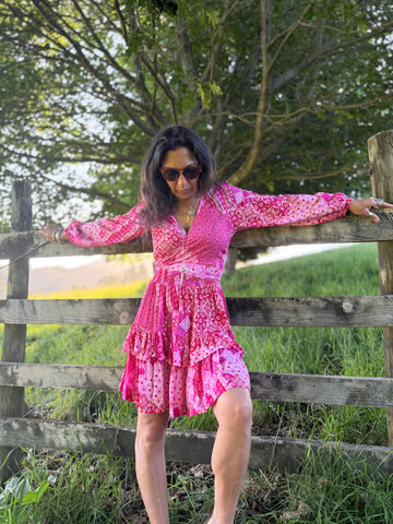 Angel Dress - Wild Pink Meadow