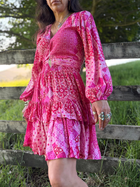 Angel Dress - Wild Pink Meadow