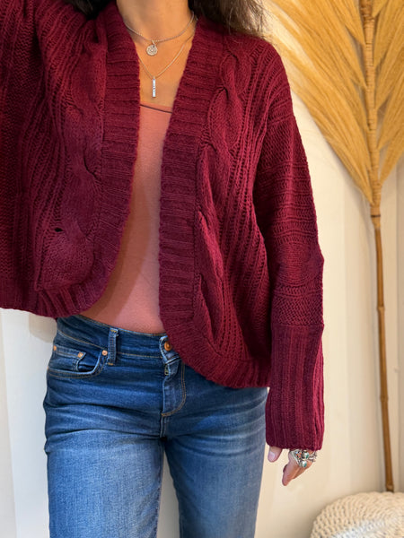 Bat Sleeve Short Cardi