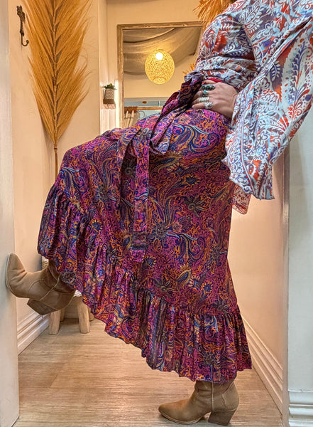 Silk Wrap Top