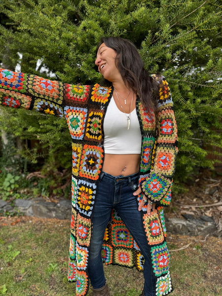 Crochet Long Coat