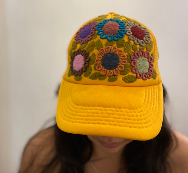 Hand Embroidered Mexican Cap