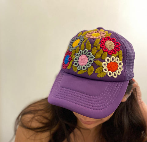 Hand Embroidered Mexican Cap