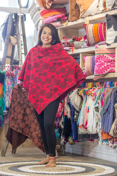 Mandala Poncho Rojo