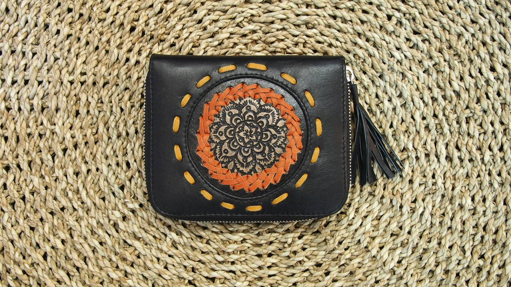 Boho Black Wallet
